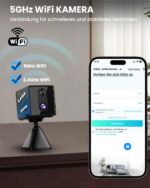 aidowocam Mini Überwachungskamera 4K – 5G WiFi, Akku, Nachtsicht & Cloud-Speicher – Bild 5