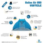 outdoorer Helios Air 850 – Ultraleichte Strandmuschel mit UV 80 Sonnenschutz für Reisen – Bild 3