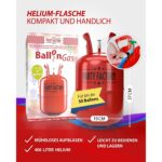 Party Factory Helium Gasflasche 400L – Ballongas für bis zu 50 Luftballons – Bild 4