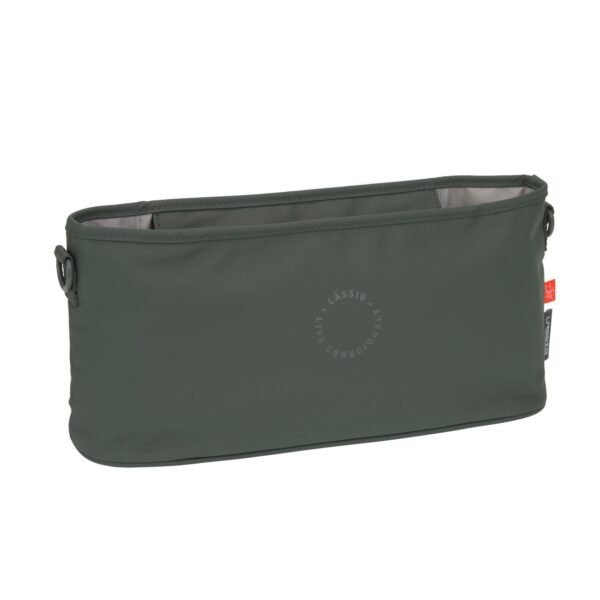LÄSSIG Kinderwagen Organizer Dark Olive – Praktische Befestigung für alle Essentials