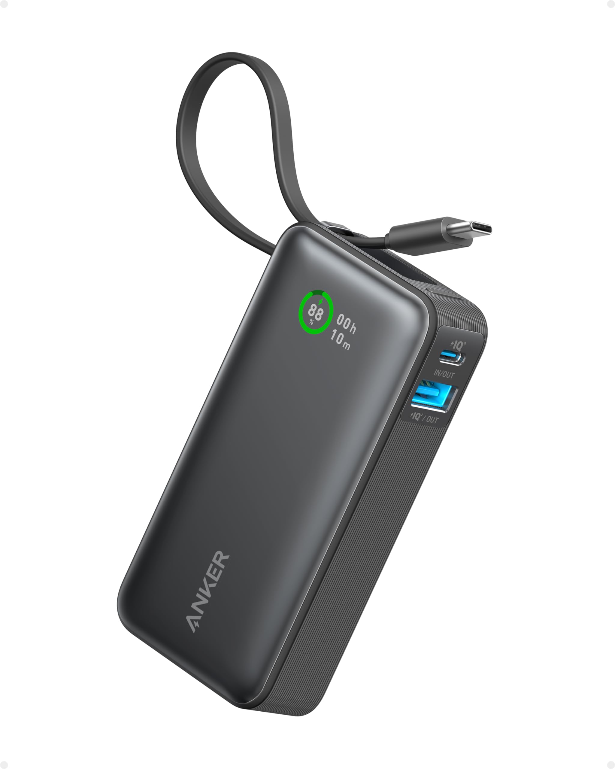 614OfiBkyZL._SY2560_.jpg Anker Nano Powerbank 10.000mAh mit integriertem USB-C Kabel – 30W Schnellladung – Bild 1