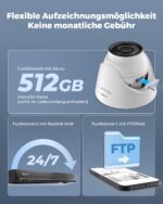 Reolink RLC-1224A 12MP PoE Überwachungskamera – Aussen-IP-Kamera mit Nachtsicht & Zwei-Wege-Audio – Bild 6