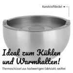 GSW Servier-Thermoschüssel 6-teilig – Edelstahl Isolierschüsseln mit Deckel – Bild 3