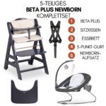 hauck Beta+ Hochstuhl Newborn Set mit Deluxe Bouncer – 5in1 Mitwachsend bis 90 kg – Bild 3