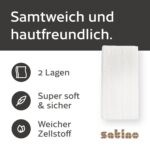 Satino Kosmetiktücher Grosspackung – 40 Boxen à 100 Tücher, 2-lagig, Made in Germany – Bild 3