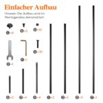Lifewit Getränkekistenregal 3 Ebenen – Stabiles Kistenregal 450 kg Tragkraft, Schwarz – Bild 8