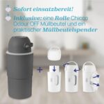 Chicco Windeleimer XL – Geruchskontrolle mit Teleskopmechanismus für einfache Windelentsorgung – Bild 8