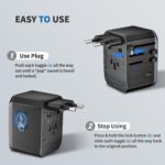 EPICKA Universalreiseadapter TA-105C – 6-in-1 Weltadapter mit 3 USB-C & 2 USB-A – Bild 5
