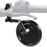 Evermotor Lenkerendenspiegel 22mm E-geprüft – 360° drehbar für Motorrad & Roller