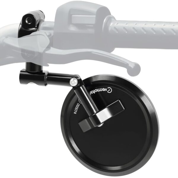 Evermotor Lenkerendenspiegel 22mm E-geprüft – 360° drehbar für Motorrad & Roller