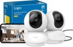 Tapo C210 WLAN IP Kamera 3MP mit 360° Schwenk & Nachtsicht – 2er Set Überwachungskamera