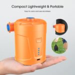 SUPPOU Elektrische Luftpumpe 5200mAh – Schnell-Inflator mit 3 Düsen für Pool & Luftmatratze – Bild 3