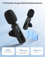 WARM BOX Kabelloses Lavalier-Mikrofon 2er-Pack – Profi-Audio für iPhone, iPad & Android – Bild 5
