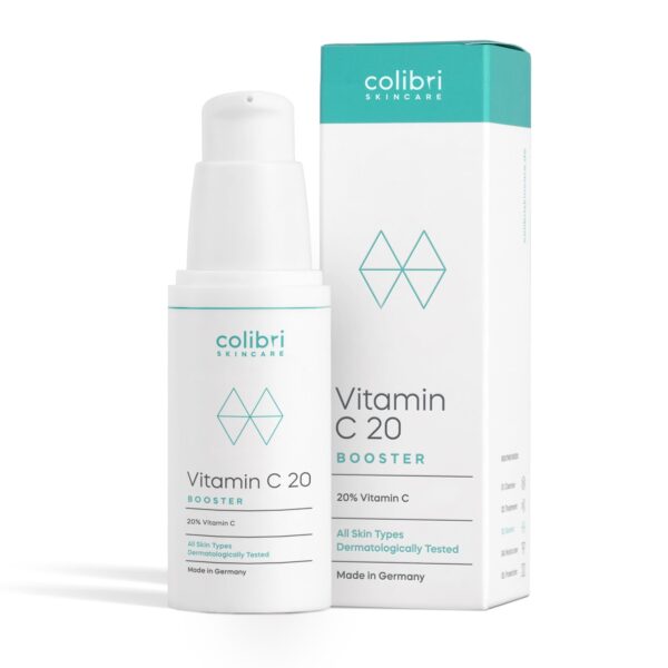 colibri skincare Vitamin C20 Booster 30 ml – hochdosiertes Vitamin C Serum für straffere, ebenmässige Haut