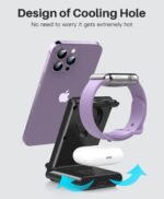 YLLZI 3-in-1 kabelloses Ladegerät – Induktive Ladestation für iPhone, Apple Watch & AirPods – Bild 6