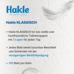 Hakle Klassisch Toilettenpapier 72 Rollen – 3-lagig, 150 Blatt, FSC-zertifiziert – Bild 2