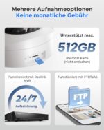 Reolink RLC-843A 4K PoE Überwachungskamera mit 5X Zoom & Spotlights – Intelligente Aussenkamera – Bild 7