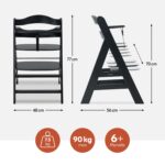 hauck Alpha+ Hochstuhl aus FSC-Buchenholz – Mitwachsender Kinderstuhl 6 Monate bis 90 kg – Bild 3