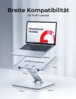 CIRYCASE Laptop Ständer höhenverstellbar – ergonomischer Aluminium Stand für MacBook & HP – Bild 6