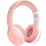 EarFun Kinder-Kopfhörer Bluetooth mit 85/94dB Lautstärkeschutz – 40h Akku, Rosa