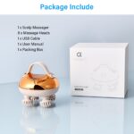 arboleaf Kopfmassagegerät elektrisch IPX7 wasserdicht – 8 Massageköpfe & 3 Modi – Bild 8