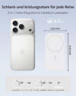 XNYAND 3 in 1 Ladestation – Magnetische Induktive Ladefläche für iPhone, Apple Watch & AirPods – Bild 6