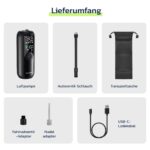 Woowind LP1 Akku Luftpumpe – 150 PSI Kompressor für Auto, Fahrrad & Motorrad – Bild 9