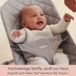 BabyBjörn Babywippe Bliss Sandgrau – Ergonomische 2-in-1 Wippe & Kinderstuhl – Bild 11