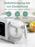 KOSTTE 6-in-1 Babynahrungszubereiter – Dampfgarer & Mixer mit automatischer Reinigung – Bild 4