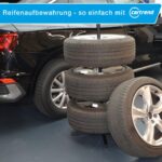 cartrend Reifenständer XL für 4 Reifen – Tragkraft 120 kg, bis 285 mm – Bild 6