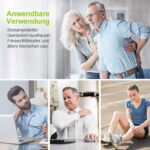 AUVON TENS Gerät Wiederaufladbar – 24 Programme & 10 Premium Elektrodenpads für Schmerztherapie – Bild 6