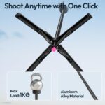 ULANZI MT85 Auto-Open Stativ mit Bluetooth 150 cm – Magnetisches Selfie Stick für Smartphones – Bild 3