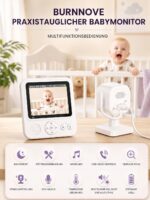BURNNOVE Babyphone mit Kamera – 720P HD, 96H Akku, ohne WLAN für sicheres Babymonitoring – Bild 2