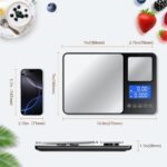 Letron Digitale Küchenwaage mit Dual-Plattform 15kg/1g & 500g/0.01g – Profi-Feinwaage – Bild 6
