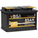 BSA Autobatterie 85Ah 12V – +30% Startkraft mit Calcium-Technologie für zuverlässige Starts