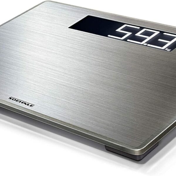 Soehnle Style Sense Safe 300 Personenwaage – Digitalwaage mit XXL-Display & Edelstahl