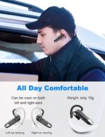 New Bee B45 Bluetooth Headset mit Dual Mic & 20h Sprechzeit – Freisprech-Ohrhörer für Profis – Bild 4