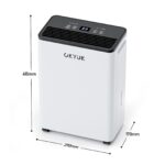 OKYUK Luftentfeuchter 12L mit digitaler Anzeige – 32dB leise Entfeuchtung für 30m² – Bild 2