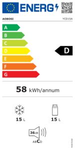 AAOBOSI 15L Kompressor Kühlbox 12/24V – Elektrische Auto-Kühlbox -20°C bis +20°C – Bild 10