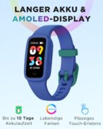BIGGERFIVE Vigor 3 Kinder-Fitnessuhr mit AMOLED Display – 3ATM wasserdicht, ohne App – Bild 2