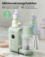 Bear 6-in-1 Babynahrungszubereiter mit Dampfgarer & Mixer – BPA-frei für gesunde Heimatkost – Bild 5