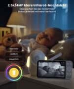 ieGeek Babyphone 2,5K/4MP mit 5,5" Display – 360° PTZ & KI-Sicherheit für Eltern – Bild 3
