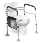 VEVOR Toiletten-Sicherheitsgeländer 136 kg – Aufstehhilfe mit Aluminiumrahmen & rutschfesten Griffen