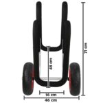 ALPIDEX SUP Transportwagen mit Ø25 cm Reifen – Stand Up Paddle Board Trolley für einfachen Strand-Transport – Bild 3