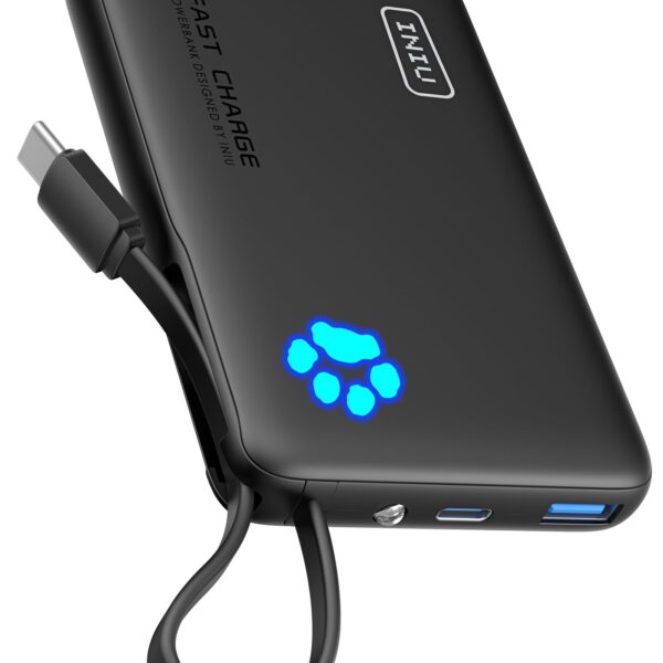 INIU 10000mAh Power Bank mit 45W Schnellladen – Kompakt & leicht für unterwegs