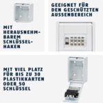 ABUS KeyGarage 787 – Schlüsselsafe mit Zahlencode zur Wandmontage in Weiss – Bild 3