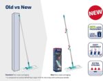 Leifheit Bodenwischer Profi XL Micro Duo – Rückenschonender Wischmop 146 cm mit Fussklick – Bild 9