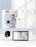 GHB Babyphone 5 Zoll HD mit Nachtsicht & 5000mAh Akku – Sichere Babyüberwachung – Bild 2