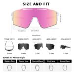 Eninedeuisou Sportsonnenbrille mit UV 400 Schutz – Fahrradbrille für Herren & Damen – Bild 2