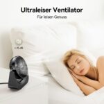 VOXON USB Tischventilator mit 5 Geschwindigkeiten – Leiser Miniventilator für Büro & Zuhause – Bild 3